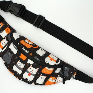 Cute cats fanny pack belt bag cats lover gift