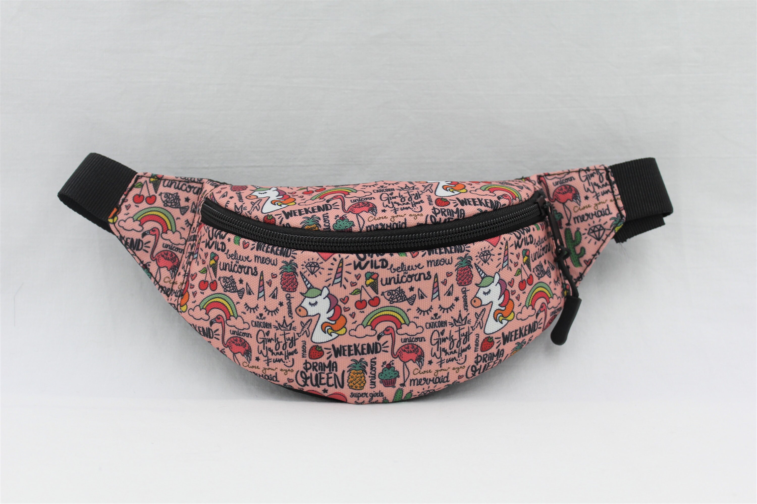 Kids fanny pack Unicorn waist pack Pink hip pack Toddler | Etsy