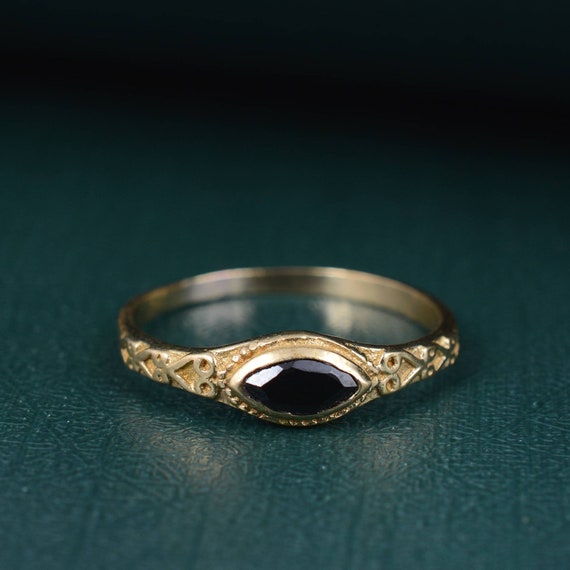 Etsy sale obsidian ring