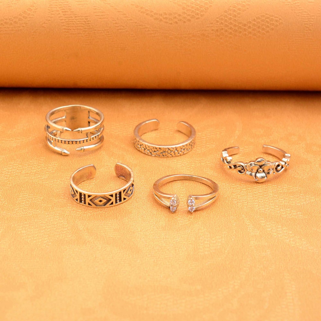 Different Style of Gold Toe Rings for Women , Open Toe Ring, Adjustable