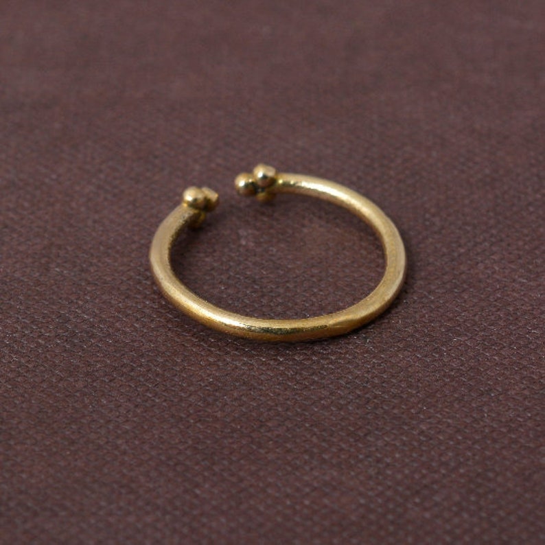 pair of gold toe ring for women , open Toe Ring,Adjustable Toe Ring,Minimalist Ring,Midi Ring,Band Toe Ring image 4