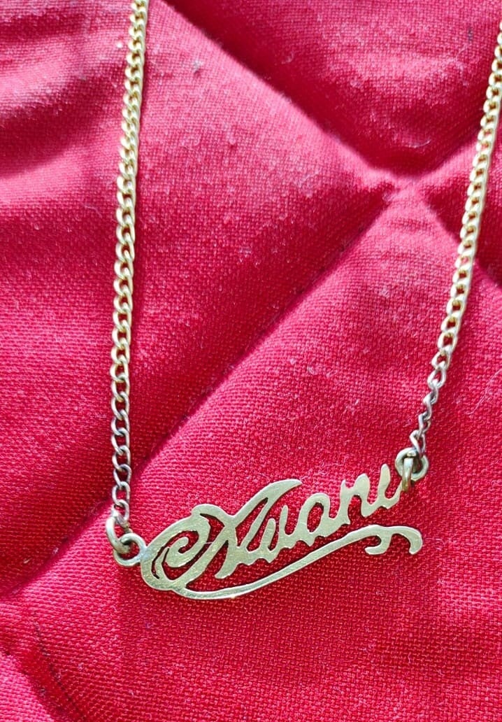 Komal sale name necklace