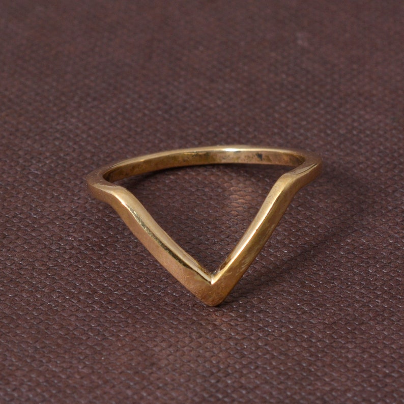 V Thumb Ring Thumb Ring Chevron Thumb Ring Thumb Rings Etsy