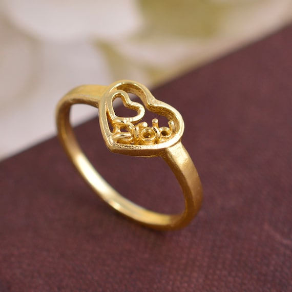 Cute Bird 22KT Adjustable Gold Baby Ring