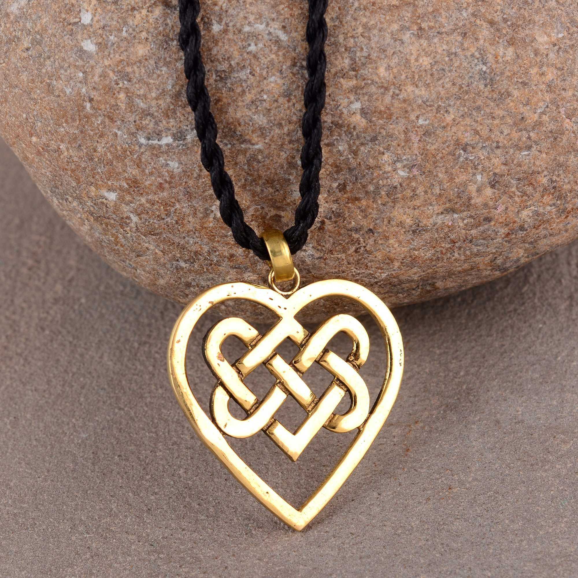 Diamond White Gold Infinity Celtic Trinity Knot Heart Necklace