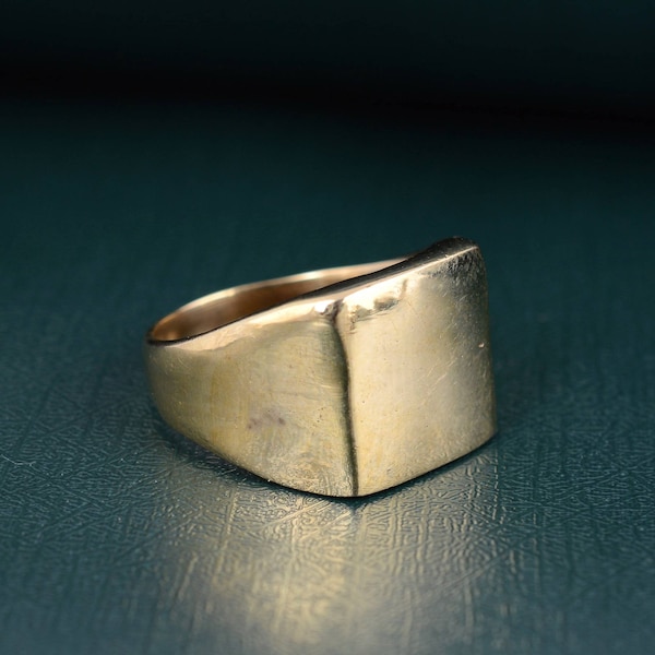 Signet Square Gold Ring, Signet Ring, Men Signet Ring ,Women Signet Ring , personalized Signet Ring, gold signet ring, silver signet ring