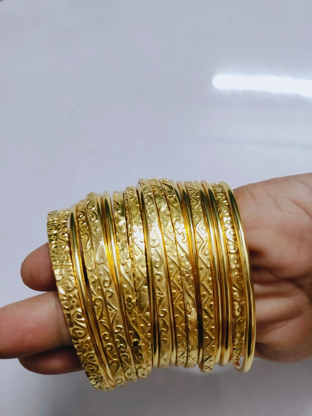 Indian Gold Bangle Gold Filled Bangle Gold Bracelet Bangle Etsy