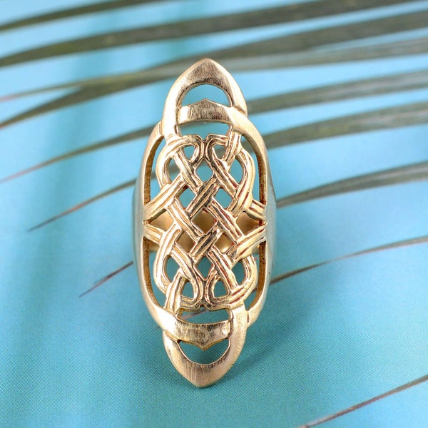 Long Celtic Knot Ring for Women,  women  ring , Celtic Jewelry, dainty ring ,knot ring, Celtic jewelry