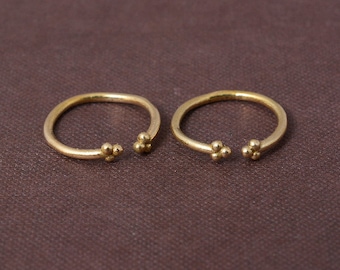 par de anillos de dedo de oro para mujer, anillo de dedo abierto, anillo de dedo ajustable, anillo minimalista, anillo midi, anillo de dedo de banda