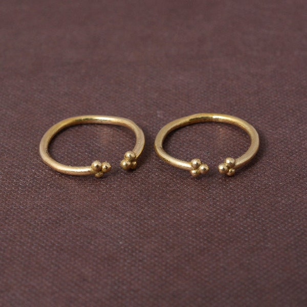 goldener Zehenring für Frauen, offener Zehenring, verstellbarer Zehenring, minimalistischer Ring, Midi-Ring, Band-Zehenring