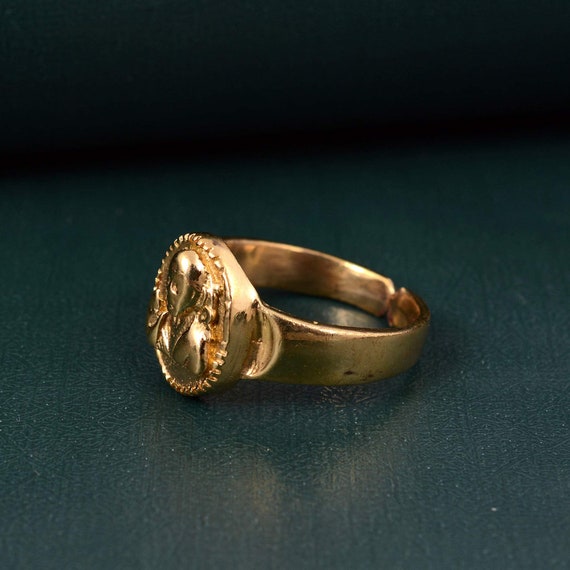 Buy DULCI Gold Plated Brass Sai Baba Sainatha Sri Sai Om Sairam Of Shridi  Finger Ring at Amazon.in