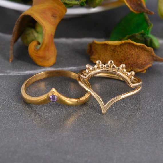 Etsy chevron ring sale
