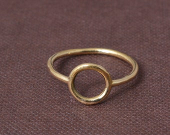Karma Ring Circle gold ring - Minimalist ring - Dainty Ring - Stackable ring - Geometry ring - Minimalist jewelry - Tiny ring,, women ring