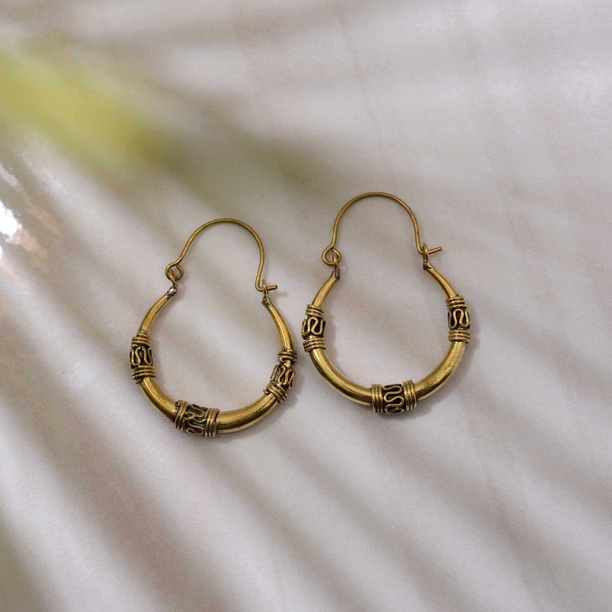 Chunky Gilded Silver Hoop Earrings The ICONIC