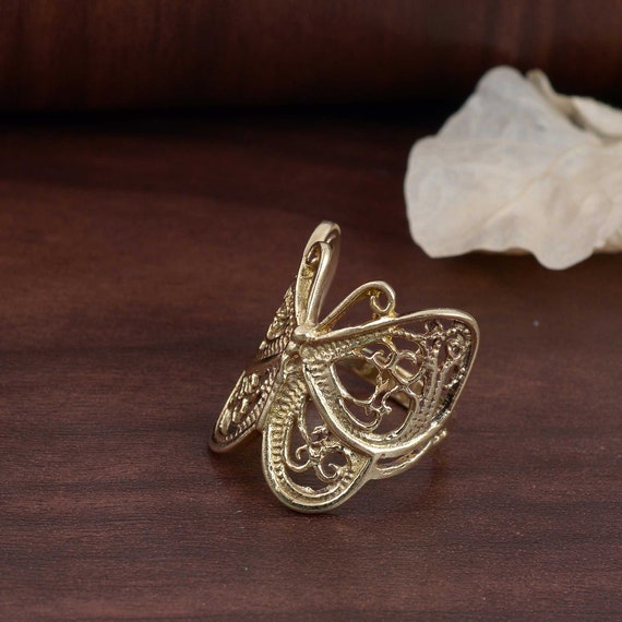 Filigree 2024 butterfly ring