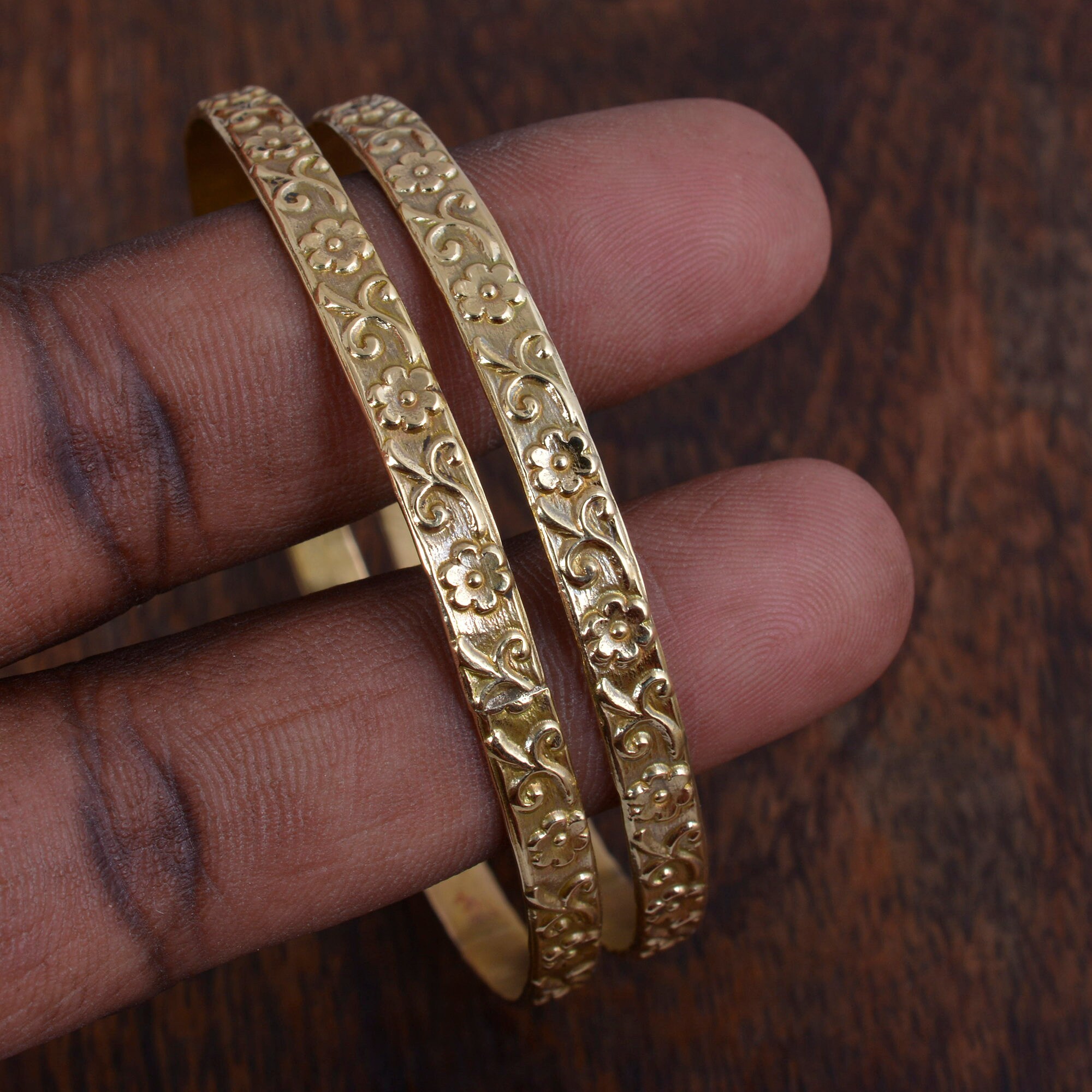 Indian Gold Bangle Gold Filled Bangle Gold Bracelet Bangle - Etsy