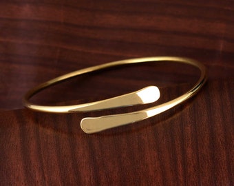 Gold Arm Band , Arm cuff , Upper Arm Band, Arm cuff , Minimalist