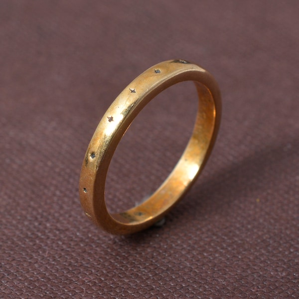 Star Dainty Brass Ring, Thin Designer Ring, Vintage Ring, Midi Ring, Gift For Her, Purpose Ring ,stacking Ring, Personalized  Gift,boho ring