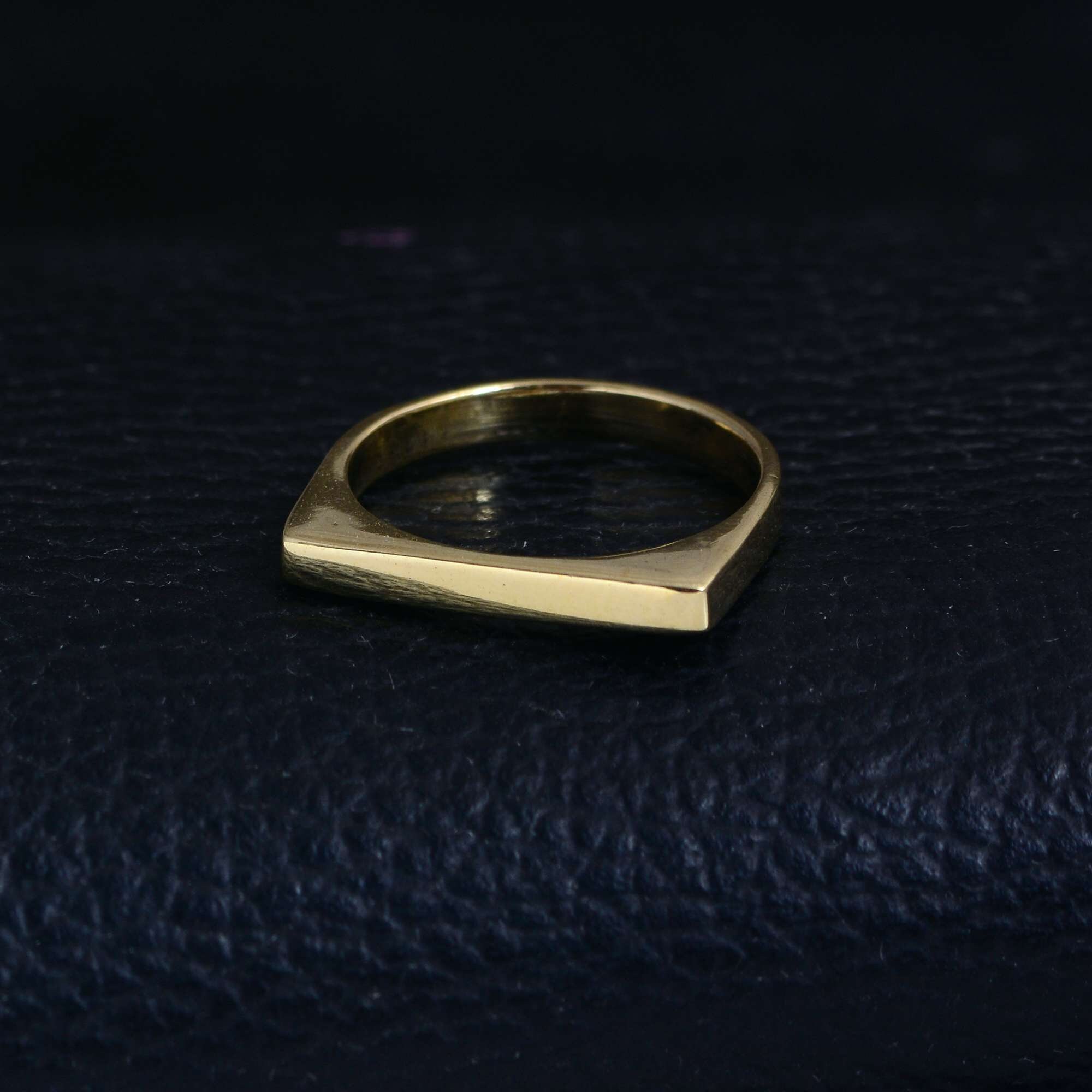 Square Ring Set of Two Ring Stacking Ring Set Minimalist Etsy UK