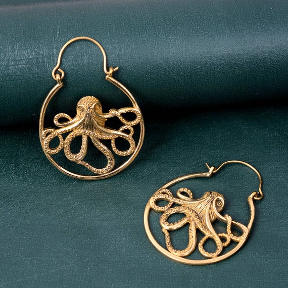 Octopus sale hoop earrings