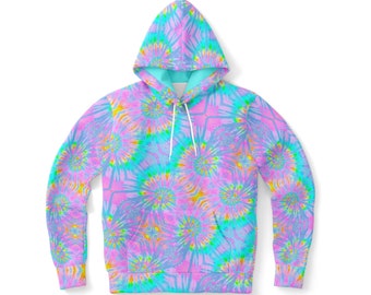 Tie Dye Hoodie ~ Pastel Tie Dye Trendy Hoodie ~ Aesthetic Rave Festival Hoodie