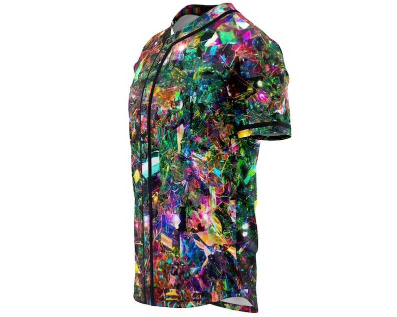 Rave Jersey Custom EDM Festival Jerseys Rainbow Fractal Etsy Canada