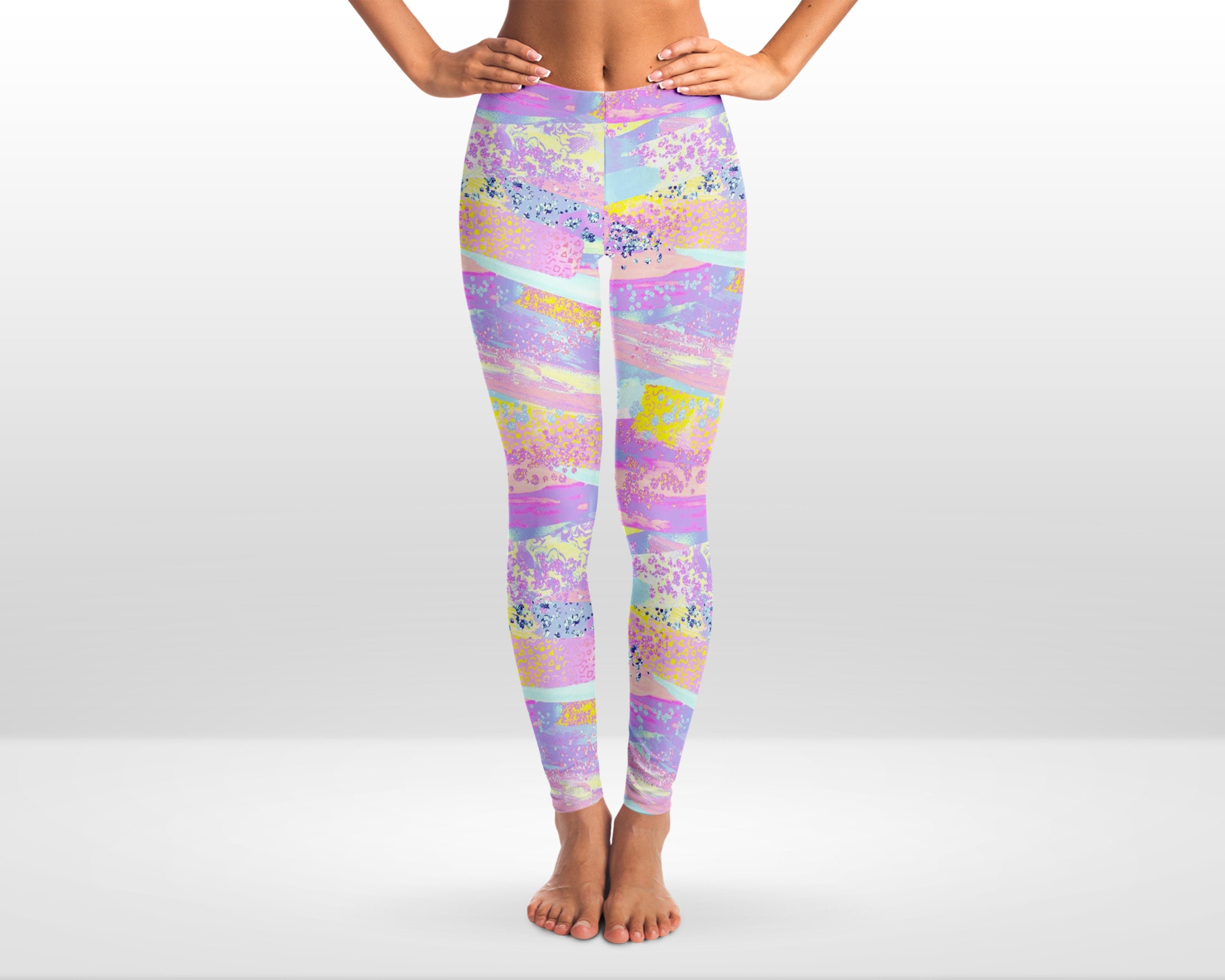 Teeki New Moon Rainbow Hot Pant Yoga Leggings India