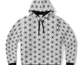 Flower of Life Hoodie ~ Chakra ~ Sacred Geometry Clothing ~ Festival Hoodie ~ Hippie Style Clothes ~ Psychedelic Clothing