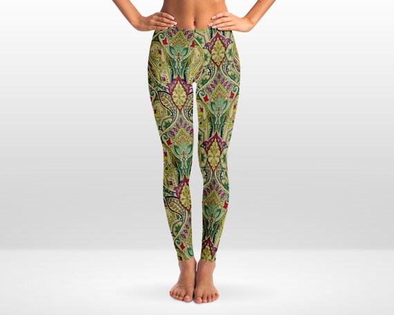 Paisley Leggings Mandela Geometric Trippy Leggings -  Canada