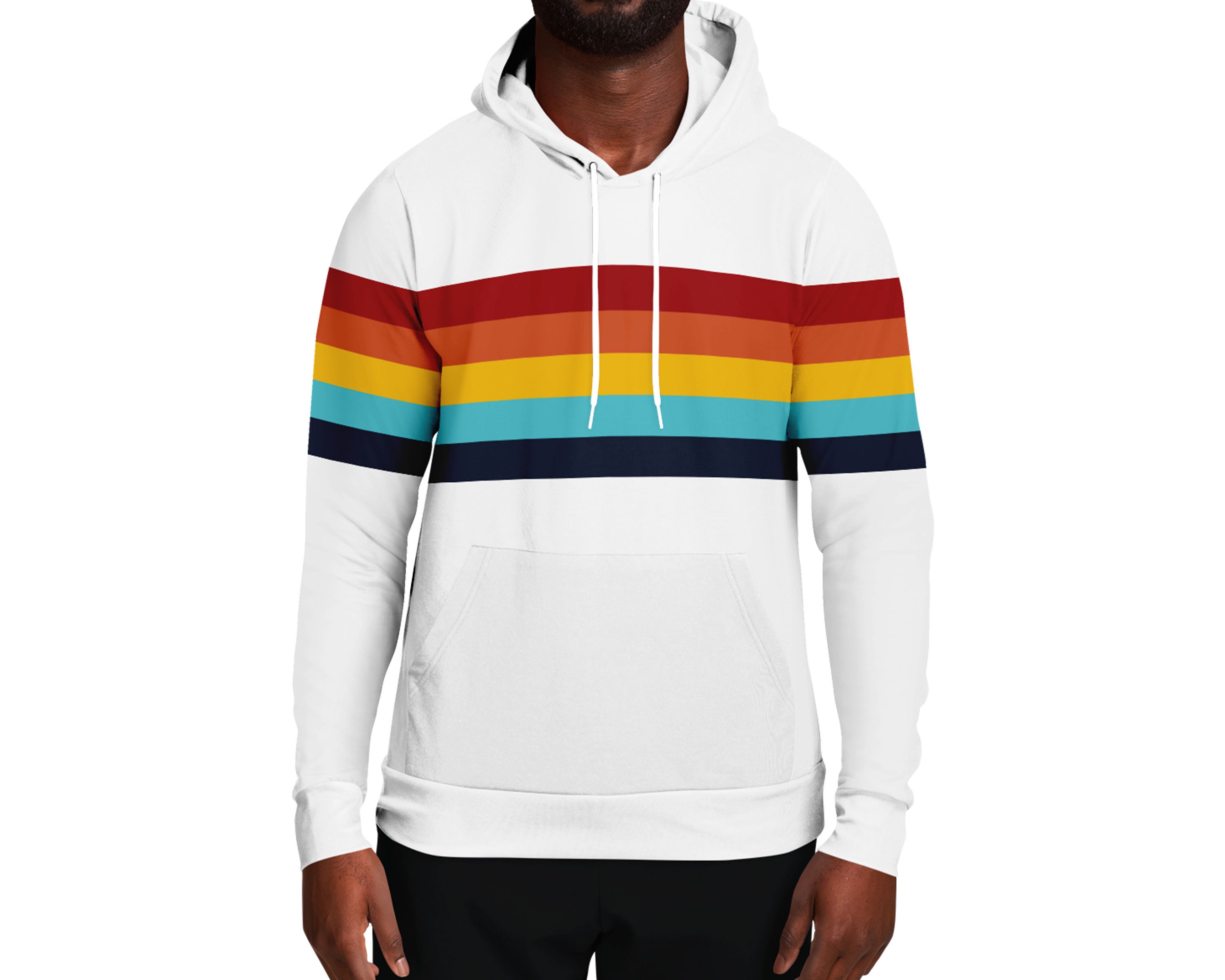 Hoodie rainbow stripe hot sale