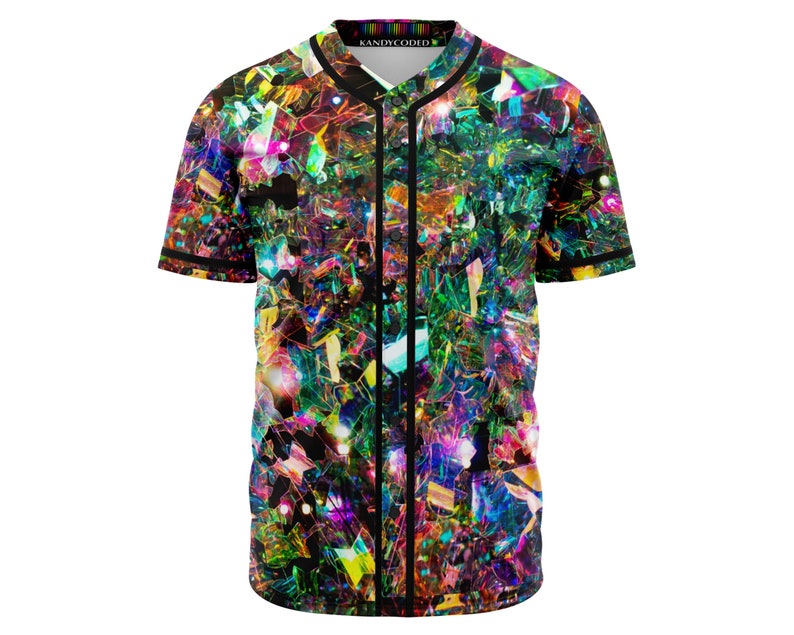Rave Jersey Custom EDM Festival Jerseys Rainbow Fractal Etsy Canada