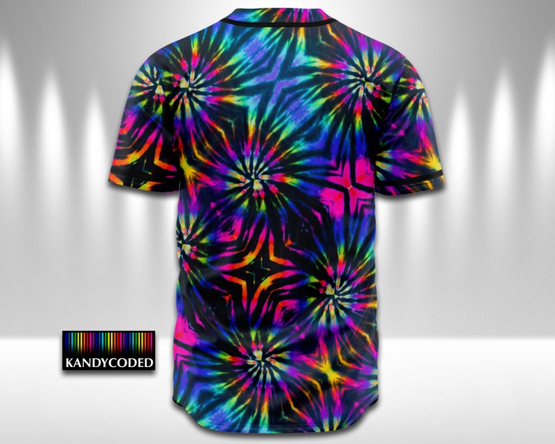 Rave Jersey Custom Festival EDM Jerseys Rainbow Tie Dye Etsy