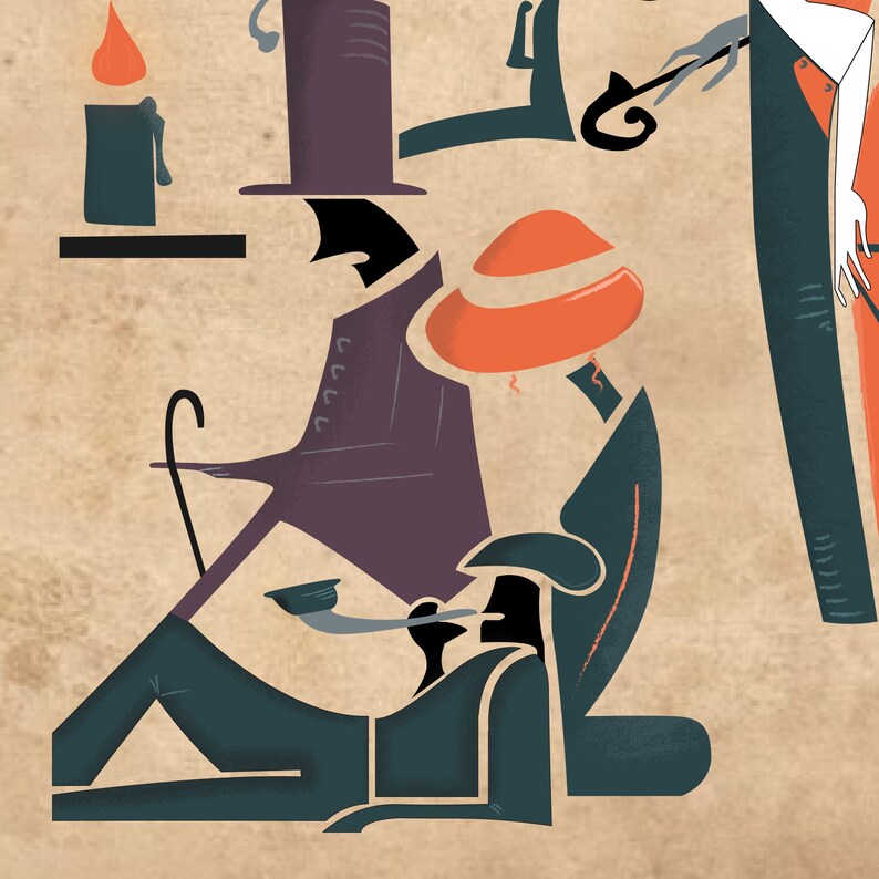 Affiche abstraite moderne originale art abstrait moderne Etsy France