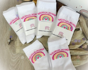 Schulkind Socken - Schulkind Tennissocken Geschenk für die Einschulung2024 - Schulkind2024 - Geschenkidee Einschulung - Einschulung Outfit