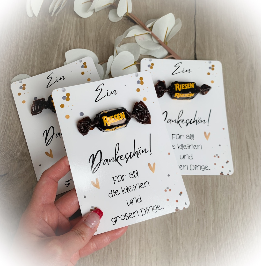 Dankeschön Karte Ein Riesen Dankeschön Für all die kleinen und großen