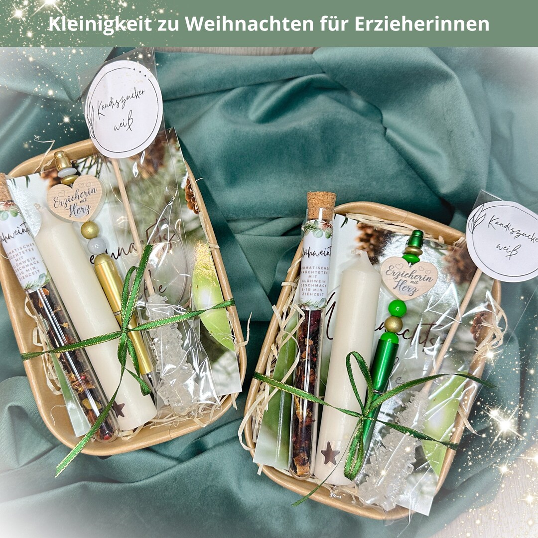 Weihnachtsgeschenk Erzieherin Glühweintee Set mit Etsy.de