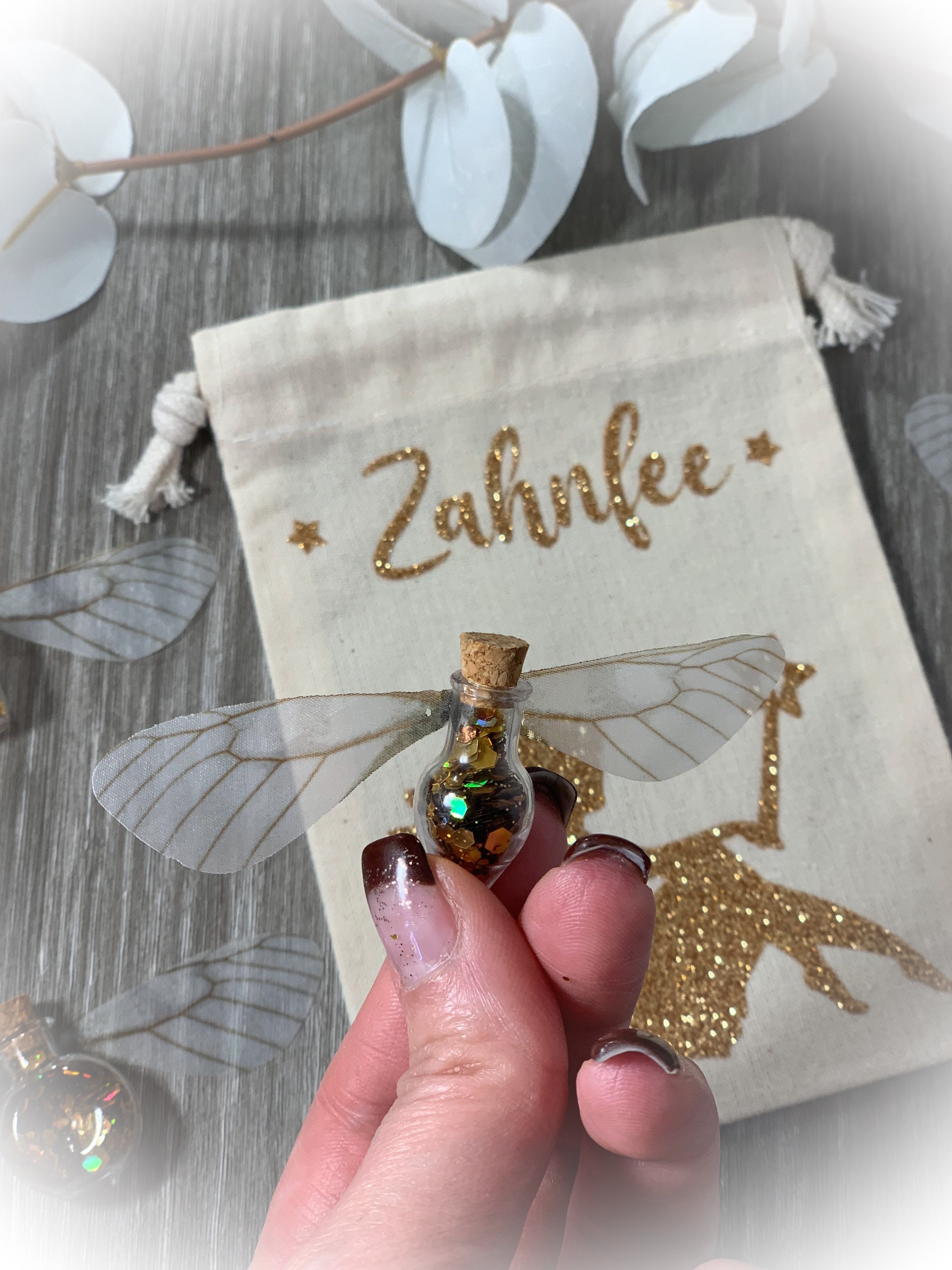 JazRvr Zahnfee Geschenkset - 4-teilig Mit Münze, Dose & Beutel Für Milchzähne