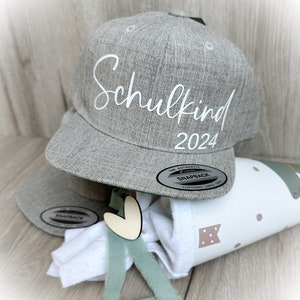 Cappy Schulkind Cap Basecap personalisiert mit Name für Schulkind2024 Geschenk zur Einschulung ideales Geschenk zum Schulstart 2024 Bild 3