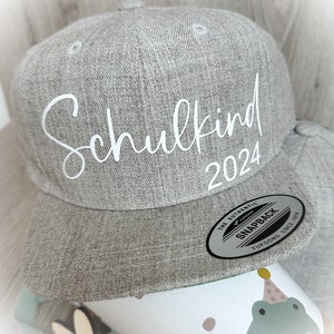 Cappy Schulkind Cap Basecap personalisiert mit Name für Schulkind2024 Geschenk zur Einschulung ideales Geschenk zum Schulstart 2024 Bild 6