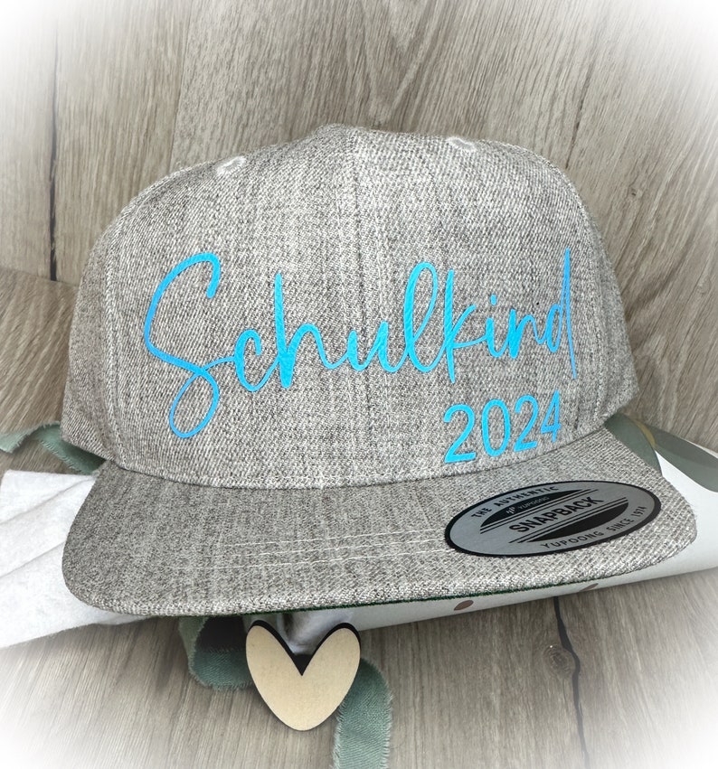 Cappy Schulkind Cap Basecap personalisiert mit Name für Schulkind2024 Geschenk zur Einschulung ideales Geschenk zum Schulstart 2024 image 8