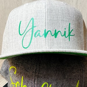 Cappy Schulkind Cap Basecap personalisiert mit Name für Schulkind2024 Geschenk zur Einschulung ideales Geschenk zum Schulstart 2024 Bild 9