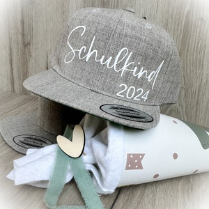 Cappy Schulkind Cap Basecap personalisiert mit Name für Schulkind2024 Geschenk zur Einschulung ideales Geschenk zum Schulstart 2024 image 4