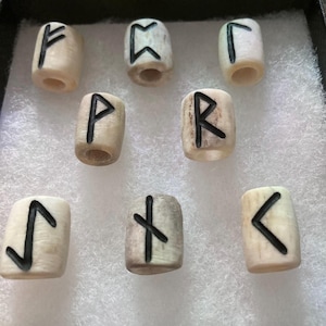 Norse Rune Dread/Beard/Hair Beads 4 Piece