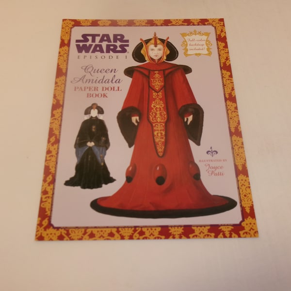 Star Wars Episode 1 Queen Amidala Paper Doll Book