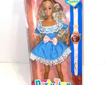 Mattel Party Time Barbie 1994 (watch may not work as the doll is 94)