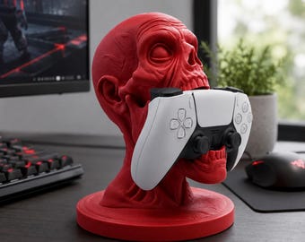 Ghoul Controller Halter - 3D Gedruckter Zombie Gamepad Ständer, Horror Gaming Schreibtisch Dekoration, Gamer Geschenk