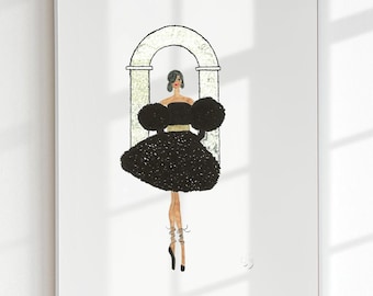 Ballerina Style Art Print