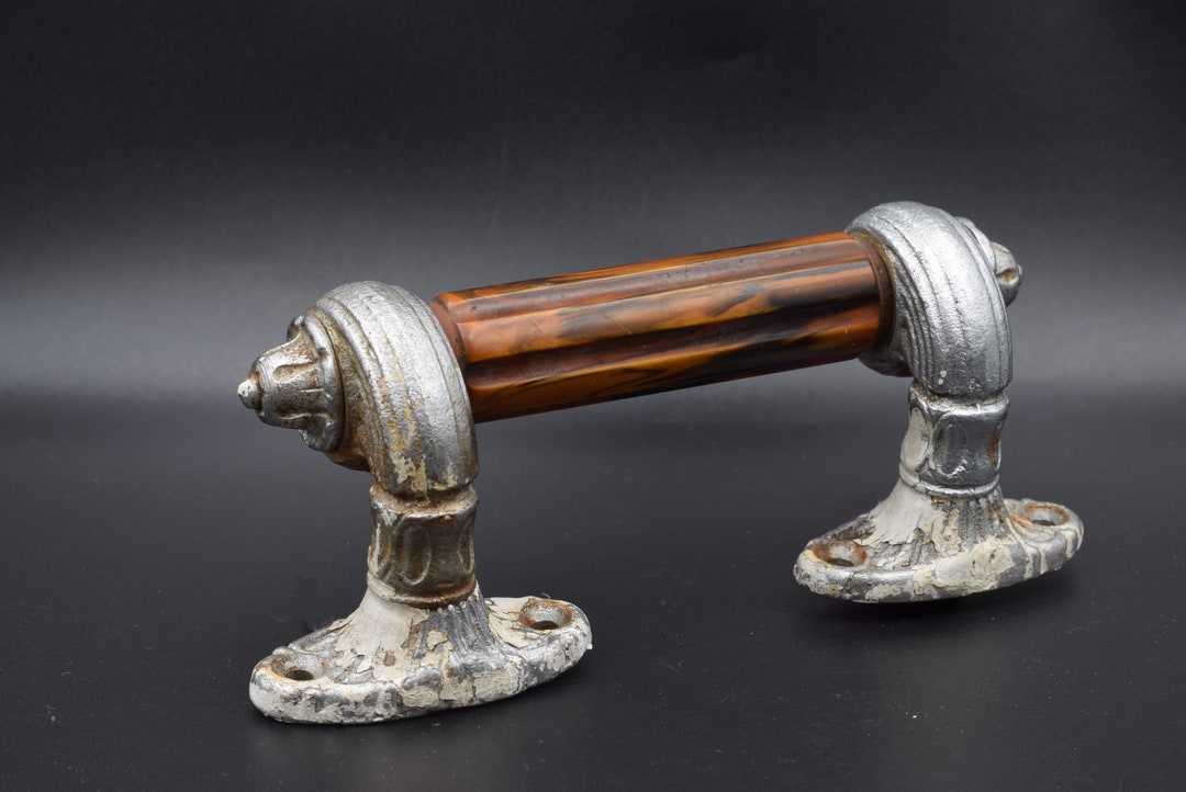 Bakelite Door Handle 30s, Old Door Handles, Metal and Bakelite Door Handles, Vintage Handles