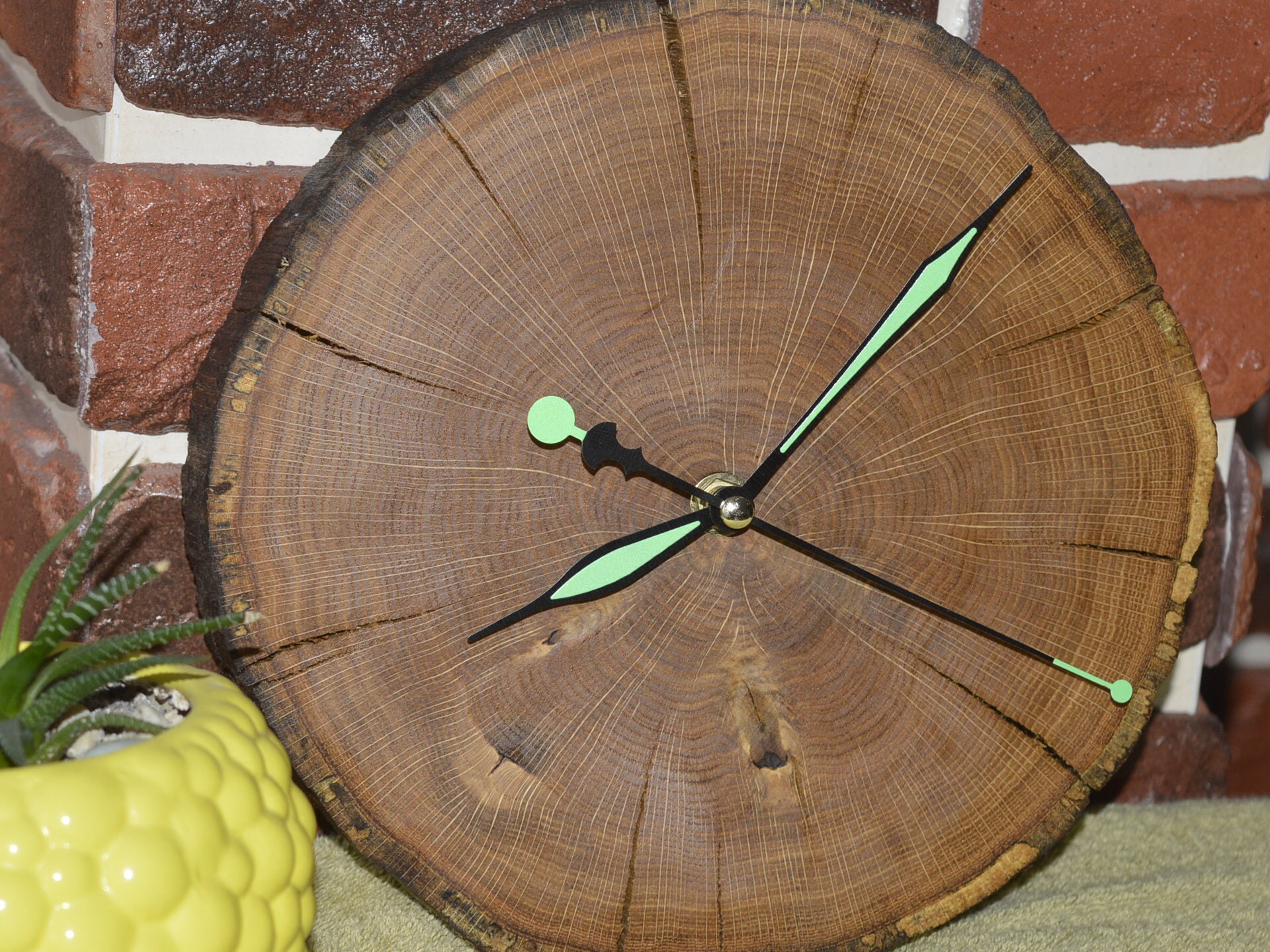 Wood Wall Clock, Natural Wood Clock, Wooden Clock, Rustic Wall Clock