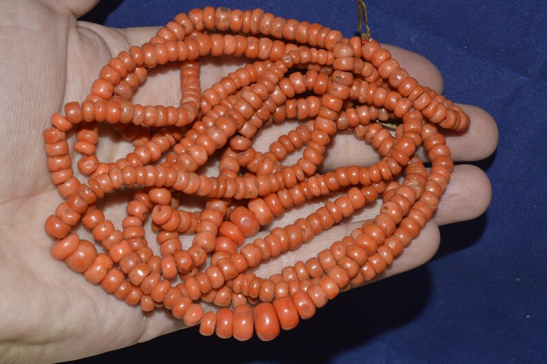 Genuine coral Antique coral Natural coral beads Salmon Coral Etsy